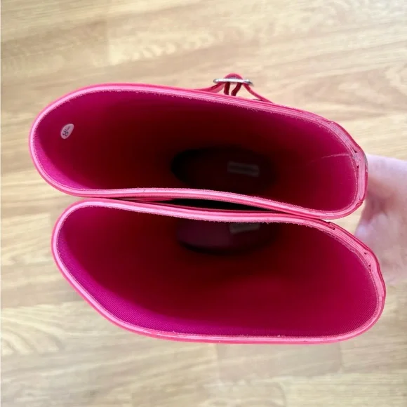 Hunter Tall Rain Boots Big Kids Fuchsia - Picture 6 of 8
